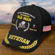 Premium Embroidered US Veterans Hats BPHN230714, Custom Name, Rank & Year, Gifts for US Veterans, Gifts on Veterans Day - Image 9