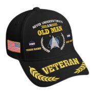 Premium Embroidered US Veterans Hats BPHN230714, Custom Name, Rank & Year, Gifts for US Veterans, Gifts on Veterans Day - Image 16