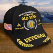 Premium Embroidered US Veterans Hats BPHN230714, Custom Name, Rank & Year, Gifts for US Veterans, Gifts on Veterans Day - Image 20