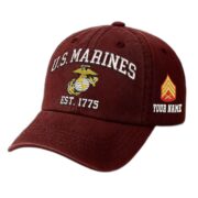 Premium Custom USMC Embroidered Hat VPVC309503, Gifts For Marine Veteran, Gifts On Father's Day, Veterans Day.