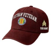 Premium Custom Vietnam Veteran Embroidered Hat VPVC309507, Gifts For Vietnam Veteran, Gifts On Father's Day, Veterans Day.