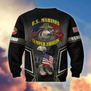 Premium US Veterans Sweatshirt ATTN310721, Gifts For US Veterans, Gifts On Father's Day, Veterans Day. - Image 18