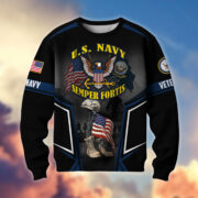 Premium US Veterans Sweatshirt ATTN310721, Gifts For US Veterans, Gifts On Father's Day, Veterans Day. - Image 8