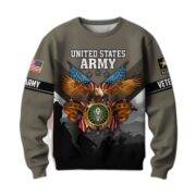 Premium US Veterans Sweatshirt ATTN040821, Gifts For US Veterans, Gifts On Father's Day, Veterans Day. - Image 2