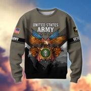 Premium US Veterans Sweatshirt ATTN040821, Gifts For US Veterans, Gifts On Father's Day, Veterans Day. - Image 2