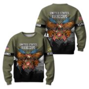 Premium US Veterans Sweatshirt ATTN040821, Gifts For US Veterans, Gifts On Father's Day, Veterans Day. - Image 22