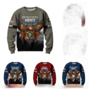 Premium US Veterans Sweatshirt ATTN040821, Gifts For US Veterans, Gifts On Father's Day, Veterans Day.