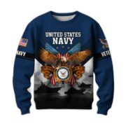 Premium US Veterans Sweatshirt ATTN040821, Gifts For US Veterans, Gifts On Father's Day, Veterans Day. - Image 11