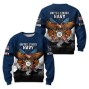 Premium US Veterans Sweatshirt ATTN040821, Gifts For US Veterans, Gifts On Father's Day, Veterans Day. - Image 13