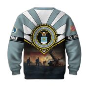 Premium US Veterans Sweatshirt ATTN080821, Gifts For US Veterans, Gifts On Father's Day, Veterans Day. - Image 24