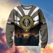Premium US Veterans Sweatshirt ATTN080821, Gifts For US Veterans, Gifts On Father's Day, Veterans Day. - Image 2