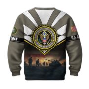 Premium US Veterans Sweatshirt ATTN080821, Gifts For US Veterans, Gifts On Father's Day, Veterans Day. - Image 3