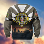 Premium US Veterans Sweatshirt ATTN080821, Gifts For US Veterans, Gifts On Father's Day, Veterans Day. - Image 3