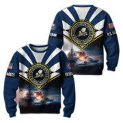 Premium US Veterans Sweatshirt ATTN080821, Gifts For US Veterans, Gifts On Father's Day, Veterans Day. - Image 16