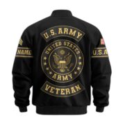 Premium Custom US Army Veteran Bomber Jacket VPVC802301, Gifts For US Army Veteran, Gifts On Father's Day, Veterans Day. - Image 3