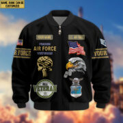 Premium Custom USAF Veteran Bomber Jacket VPVC802304, Gifts For US Air Force Veteran, Gifts On Father's Day, Veterans Day. - Image 2