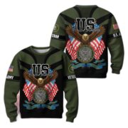 Premium US Veterans Sweatshirt ATTN140821, Gifts For US Veterans, Gifts On Father's Day, Veterans Day. - Image 4