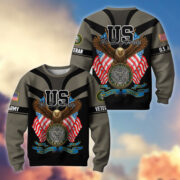 Premium US Veterans Sweatshirt ATTN140821, Gifts For US Veterans, Gifts On Father's Day, Veterans Day. - Image 7