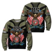 Premium US Veterans Sweatshirt ATTN140821, Gifts For US Veterans, Gifts On Father's Day, Veterans Day. - Image 22