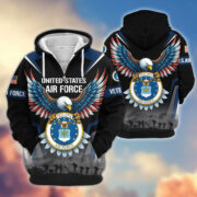 Premium US Veterans Zip Hoodie BPHN110812, Gifts For US Veterans, Gifts On Father's Day, Veterans Day. - Image 28
