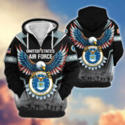 Premium US Veterans Zip Hoodie BPHN110812, Gifts For US Veterans, Gifts On Father's Day, Veterans Day. - Image 25