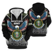 Premium US Veterans Zip Hoodie BPHN110812, Gifts For US Veterans, Gifts On Father's Day, Veterans Day. - Image 7