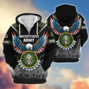 Premium US Veterans Zip Hoodie BPHN110812, Gifts For US Veterans, Gifts On Father's Day, Veterans Day. - Image 7
