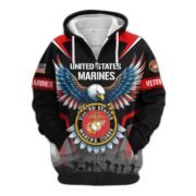 Premium US Veterans Zip Hoodie BPHN110812, Gifts For US Veterans, Gifts On Father's Day, Veterans Day. - Image 17