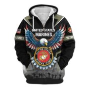 Premium US Veterans Zip Hoodie BPHN110812, Gifts For US Veterans, Gifts On Father's Day, Veterans Day. - Image 20