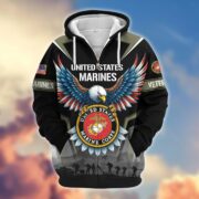 Premium US Veterans Zip Hoodie BPHN110812, Gifts For US Veterans, Gifts On Father's Day, Veterans Day. - Image 20