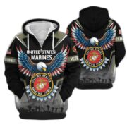Premium US Veterans Zip Hoodie BPHN110812, Gifts For US Veterans, Gifts On Father's Day, Veterans Day. - Image 22