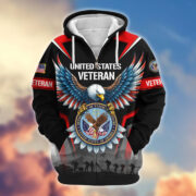 Premium US Veterans Zip Hoodie BPHN110812, Gifts For US Veterans, Gifts On Father's Day, Veterans Day. - Image 35