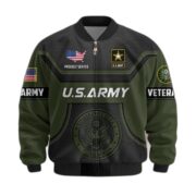 Premium US Veterans Bomber Jacket BPHN120811, Gifts For US Veterans, Gifts On Father's Day, Veterans Day. - Image 5