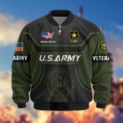 Premium US Veterans Bomber Jacket BPHN120811, Gifts For US Veterans, Gifts On Father's Day, Veterans Day. - Image 5