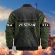 Premium US Veterans Bomber Jacket BPHN120811, Gifts For US Veterans, Gifts On Father's Day, Veterans Day. - Image 6