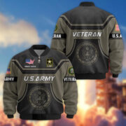 Premium US Veterans Bomber Jacket BPHN120811, Gifts For US Veterans, Gifts On Father's Day, Veterans Day. - Image 4