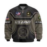 Premium US Veterans Bomber Jacket BPHN120811, Gifts For US Veterans, Gifts On Father's Day, Veterans Day. - Image 2