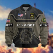 Premium US Veterans Bomber Jacket BPHN120811, Gifts For US Veterans, Gifts On Father's Day, Veterans Day. - Image 2