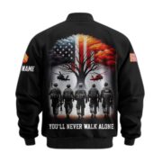 Premium Custom USMC Veteran Bomber Jacket VPVC802903, Gifts For US Marine Veteran, Gifts On Father's Day, Veterans Day. - Image 3