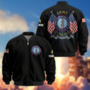 Premium Custom US Army National Guard Veteran Bomber Jacket VPVC803708, Gifts For Army National Guard Veteran, Gifts On Father's Day, Veterans Day.