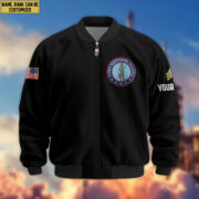 Premium Custom US Army National Guard Veteran Bomber Jacket VPVC803708, Gifts For Army National Guard Veteran, Gifts On Father's Day, Veterans Day. - Image 2