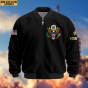 Premium Custom US Army Veteran Bomber Jacket VPVC803801, Gifts For US Army Veteran, Gifts On Father's Day, Veterans Day. - Image 2