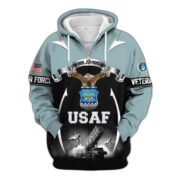 Premium US Veterans Zip Hoodie ATTN150821, Gifts For US Veterans, Gifts On Father's Day, Veterans Day. - Image 23