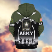 Premium US Veterans Zip Hoodie ATTN150821, Gifts For US Veterans, Gifts On Father's Day, Veterans Day. - Image 6