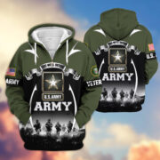Premium US Veterans Zip Hoodie ATTN150821, Gifts For US Veterans, Gifts On Father's Day, Veterans Day. - Image 7