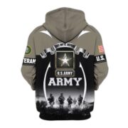 Premium US Veterans Zip Hoodie ATTN150821, Gifts For US Veterans, Gifts On Father's Day, Veterans Day. - Image 3
