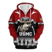 Premium US Veterans Zip Hoodie ATTN150821, Gifts For US Veterans, Gifts On Father's Day, Veterans Day. - Image 17