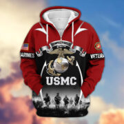 Premium US Veterans Zip Hoodie ATTN150821, Gifts For US Veterans, Gifts On Father's Day, Veterans Day. - Image 17