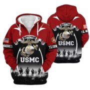 Premium US Veterans Zip Hoodie ATTN150821, Gifts For US Veterans, Gifts On Father's Day, Veterans Day. - Image 19