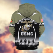 Premium US Veterans Zip Hoodie ATTN150821, Gifts For US Veterans, Gifts On Father's Day, Veterans Day. - Image 21